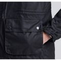 Mens Black Delta Waxed Jacket 12008 by Barbour International from Hurleys
