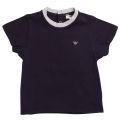Baby Blue Small Logo S/s Tee Shirt 6458 by Armani Junior from Hurleys