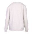 Womens Dove Grey Melange Humain Embroidered Sweat Top