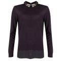 Womens Black Moliiee Collar Detail Knitted Top 34093 by Ted Baker from Hurleys