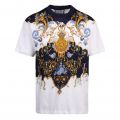 Mens White Tuileries Panel Regular Fit S/s T Shirt 85682 by Versace Jeans Couture from Hurleys