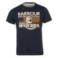 Mens Navy Eagle S/s T Shirt 94569 by Barbour Steve McQueen Collection from Hurleys