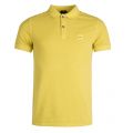 Mens Yellow/Green Casual Prime Slim S/s Polo Shirt 32110 by BOSS from Hurleys