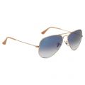 Womens Arista/Blue RB3025 Aviator Sunglasses 93054 by Ray-Ban from Hurleys