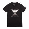 Boys Black Eagle S/s T Shirt 48121 by Emporio Armani from Hurleys