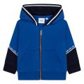 Toddler Electric Blue Logo Trim Hooded Tracksuit 102333 by BOSS from Hurleys