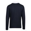 Mens Navy Rugby Collar L/s Polo Shirt 76766 by Paul And Shark from Hurleys