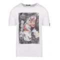 Mens White Tattoo Lady S/s T Shirt 41143 by Replay from Hurleys