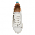 Womens White Asinda Zip Trainers 107846 by Moda In Pelle from Hurleys