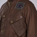 Mens Dark Sand Joshua Waxed Jacket 75446 by Barbour Steve McQueen Collection from Hurleys
