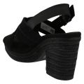 Womens Black Suede Ibiza Heeled Sandals 59498 by Toms from Hurleys