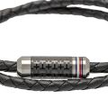 Mens Black Double Wrap Braided Bracelet 109180 by Tommy Hilfiger from Hurleys