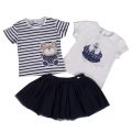 Infant Navy 3 Piece T Shirt & Skirt Set 40091 by Mayoral from Hurleys