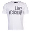 Mens Optical White Big Logo Regular S/s T Shirt 21454 by Love Moschino from Hurleys