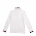 Boys White Logo Collar L/s Polo Shirt 78847 by Emporio Armani from Hurleys