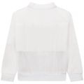 Girls White Sheer Panel Sweat Top 104502 by DKNY from Hurleys