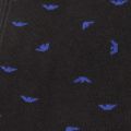 Mens Black/Blue 3 Pack Logo Eagle Socks 37243 by Emporio Armani Bodywear from Hurleys