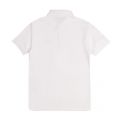 Boys White Small Rubber Logo S/s Polo Shirt 82143 by Emporio Armani from Hurleys