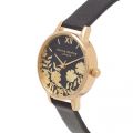 Womens Black & Gold Lace Detail Midi Dial Watch 72912 by Olivia Burton from Hurleys