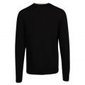 Mens Black/Champagne Classic Crew Knitted Jumper 77417 by Fred Perry from Hurleys