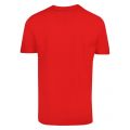 Athleisure Mens Bright Red Tee 1 Curved Logo S/s T Shirt 57032 by BOSS from Hurleys