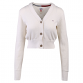 Womens Ancient White Fitted Spring Cardigan 107575 by Tommy Jeans from Hurleys