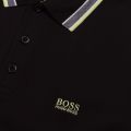Athleisure Mens Black Paddy Regular Fit S/s Polo Shirt 73535 by BOSS from Hurleys