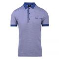 Athleisure Mens Blue Marl Paule 4 Slim S/s Polo Shirt 101050 by BOSS from Hurleys