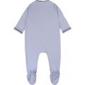 Baby Pale Blue Logo Trim Babygrow 38239 by BOSS from Hurleys