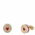 Womens Pale Gold/Red Brenaa Biscuit Button Studs 40582 by Ted Baker from Hurleys