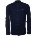 Mens Dark Indigo L/s Oxford Shirt 56583 by Lyle and Scott from Hurleys