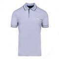 Mens Blue Paul Curved Slim S/s Fit Polo Shirt 101545 by BOSS from Hurleys