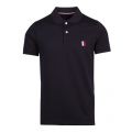 Mens Desert Sky Navy Badge Slim Fit S/s Polo Shirt 52794 by Tommy Hilfiger from Hurleys