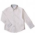 Boys White Branded L/s Shirt 37348 by BOSS from Hurleys
