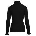 Womens Black Vigrade Frill High Neck Knitted Jumper 94427 by Vila from Hurleys