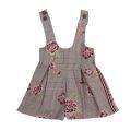 Girls Tartan Floral Pinafore Playsuit 48413 by Mayoral from Hurleys