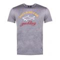 Mens Dark Grey Tri Colour Logo Shark Fit S/s T Shirt 32816 by Paul And Shark from Hurleys