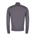 Mens Grey Alpaca Contrast Zip-Through Knitted Jacket 28782 by PS Paul Smith from Hurleys