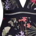 Womens Black Highland Gessie Deep V Swimsuit 54705 by Ted Baker from Hurleys