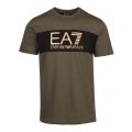 Mens Green Melange Training Tritonal S/s T Shirt 44383 by EA7 from Hurleys