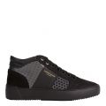 Mens Black Silver Gloss Carbon Propulsion Mid Geo Trainers 46432 by Android Homme from Hurleys