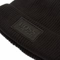 Boys Black Branded Tab Knitted Hat 75670 by BOSS from Hurleys