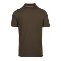 Mens Army/Silver Reflex Tipped S/s Polo Shirt 96746 by Paul And Shark from Hurleys