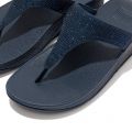 Womens Navy Lulu Crystal Embellished Toe Post Flip Flops 103674 by FitFlop from Hurleys
