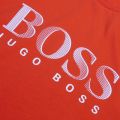Mens Orange Big Logo Beach Regular Fit S/s T Shirt 42776 by BOSS from Hurleys