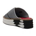 Womens Black Debra Stripe Flatform Slides 20107 by PS Paul Smith from Hurleys