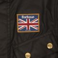 Boys Black Union Jack International Waxed Jacket