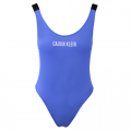 Womens Wild Bluebell Scoop Back Swimsuit 107588 by Calvin Klein from Hurleys
