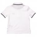 Boys White Basic Branded S/s Polo Shirt 65413 by BOSS from Hurleys