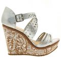 Womens Silver Quirino Wedges 39785 by Moda In Pelle from Hurleys